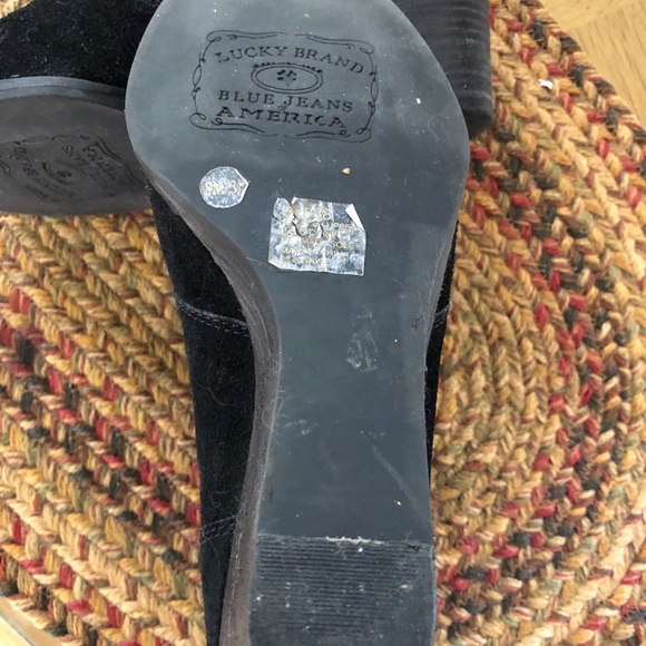 Lucky Brand Suede black boots. Size 8 - Picture 6 of 6